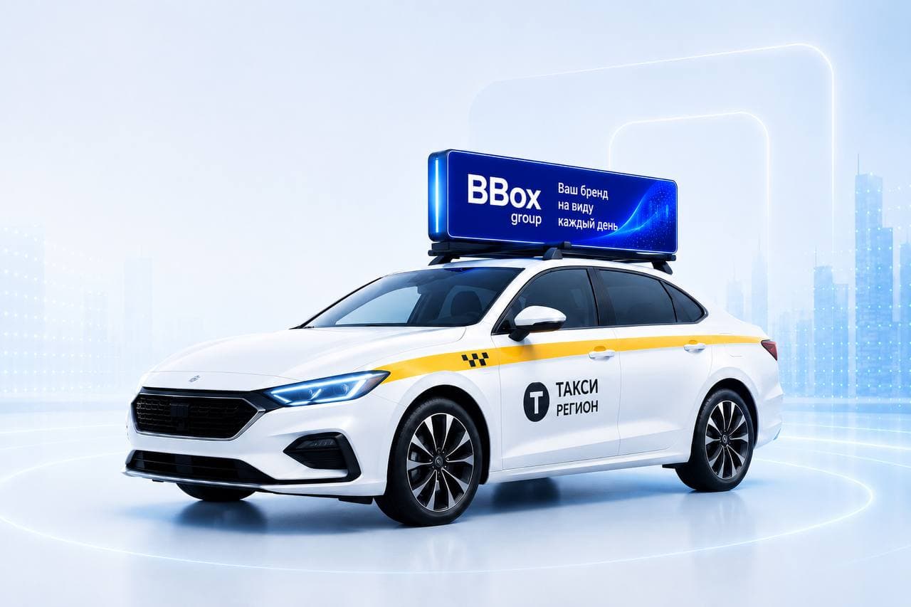 BBox Group — LED-реклама на крыше такси